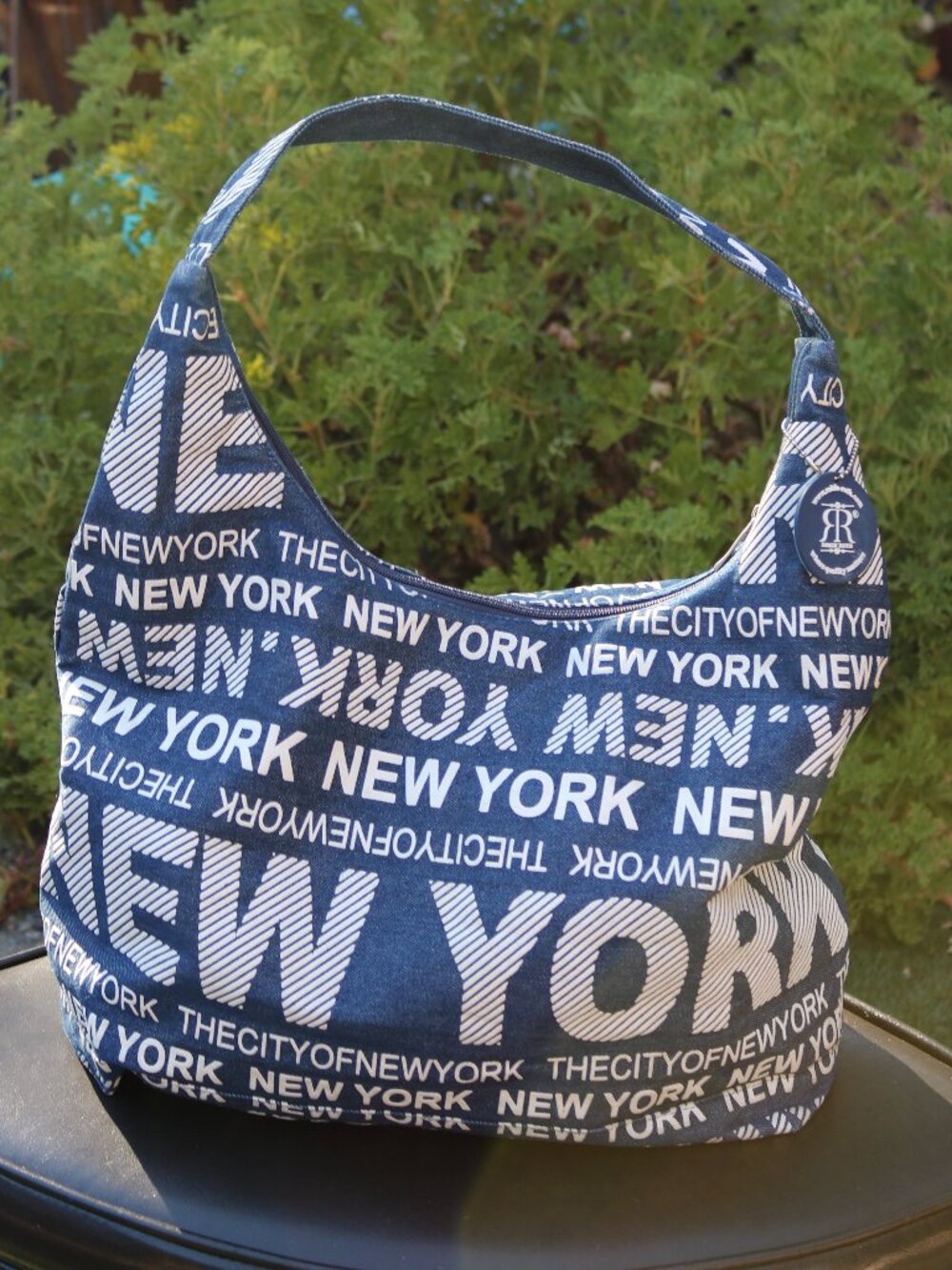 Robin Ruth "The City of New York" Canvas Hobo Shoulder Bag